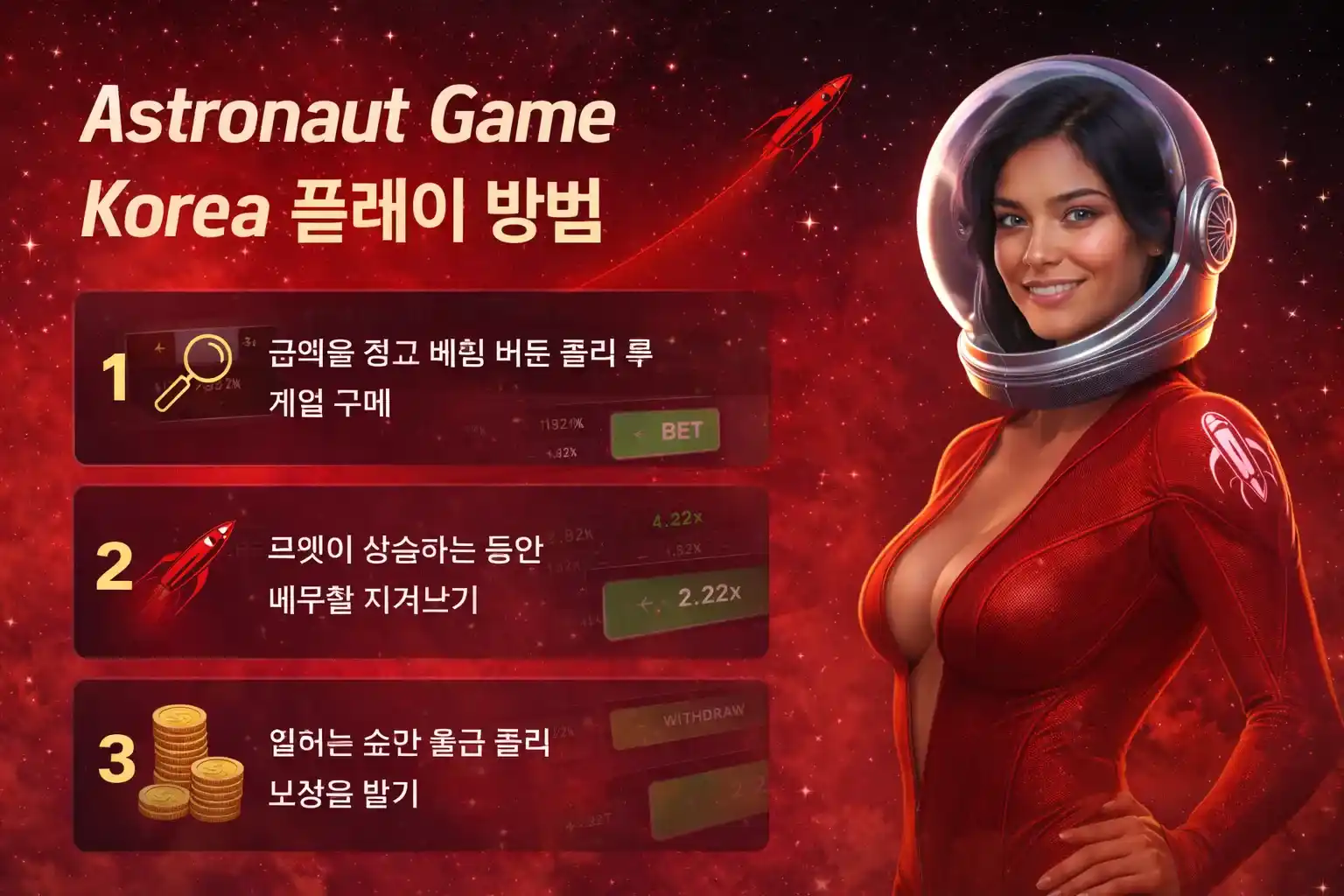 Astronaut Game Korea 플레이 방법